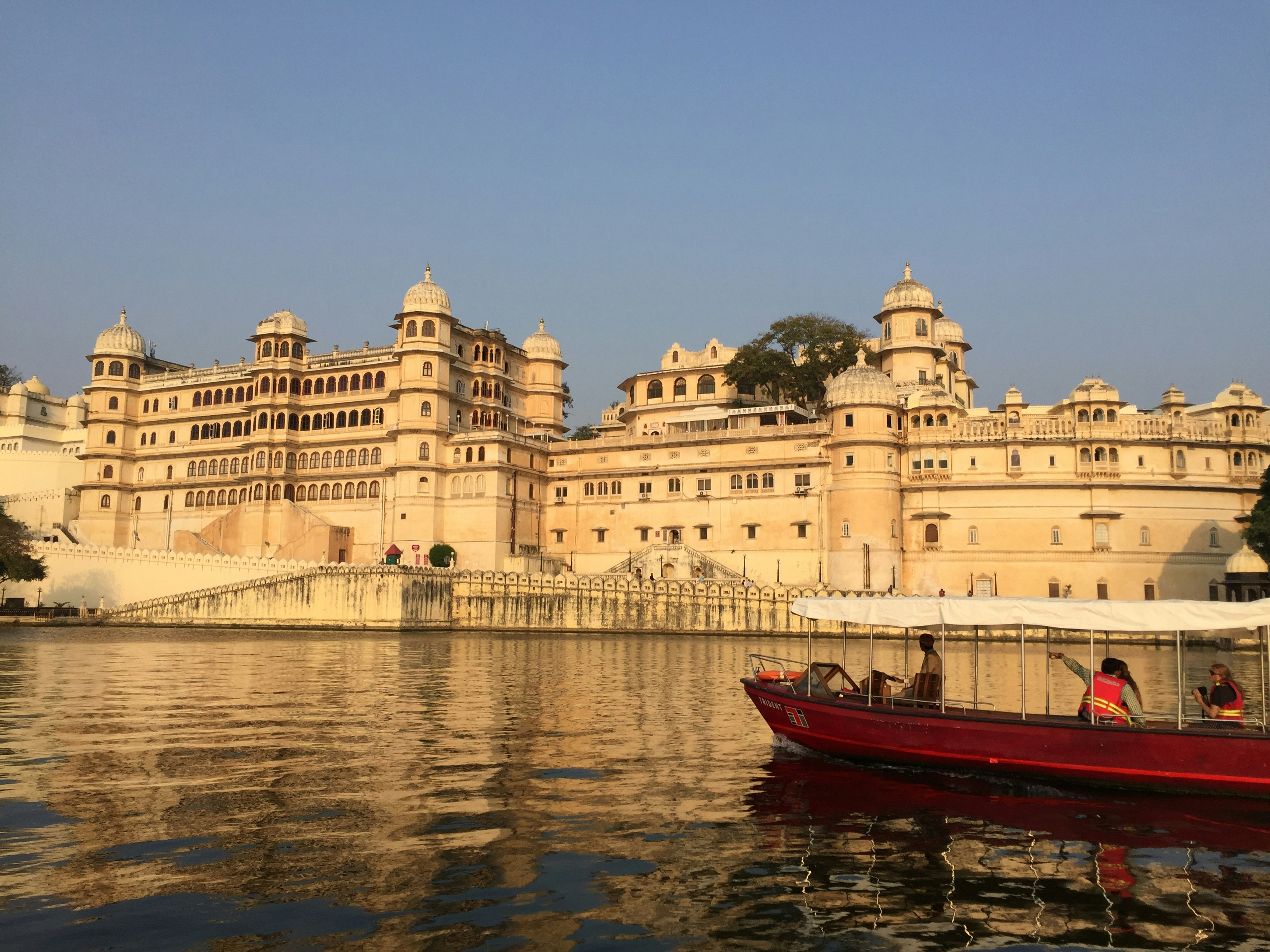 Udaipur lakeside palace view